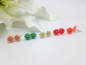 Preview: Mini Blümchen Ohrstecker bunt